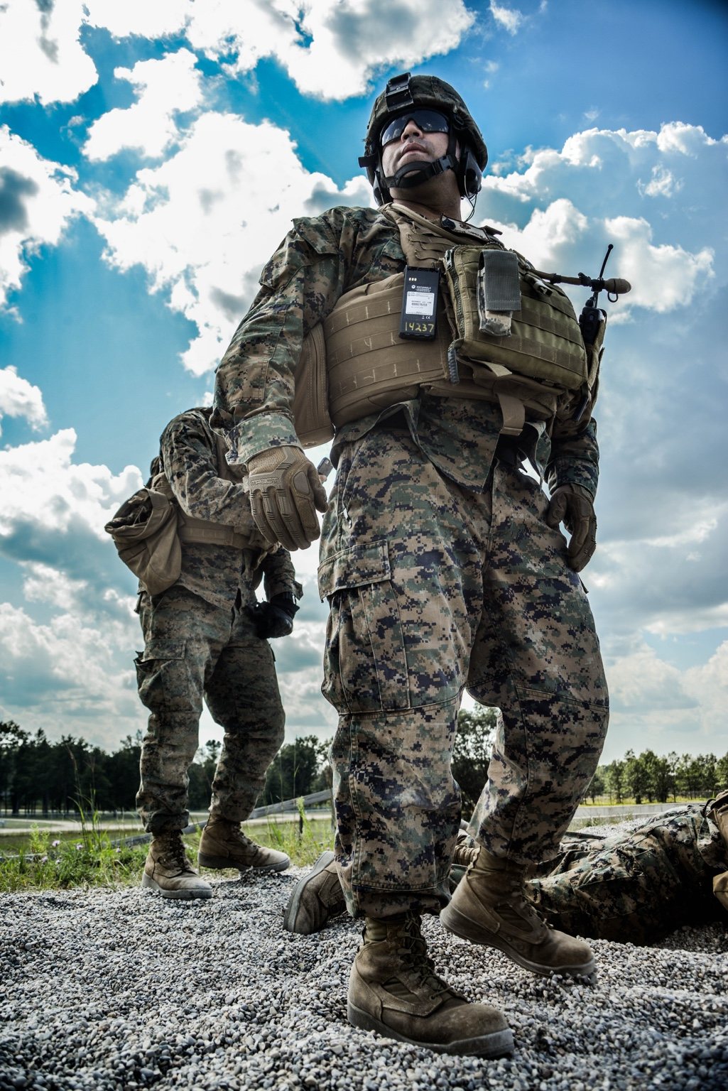 Marine in uniform representing leadership and discipline